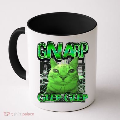 Gnarp Cat Silly Alien Cat Meme Brainrot Gen Z Meme Coffee Mug