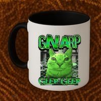 Gnarp Cat Silly Alien Cat Meme Brainrot Gen Z Meme Coffee Mug thumb 2