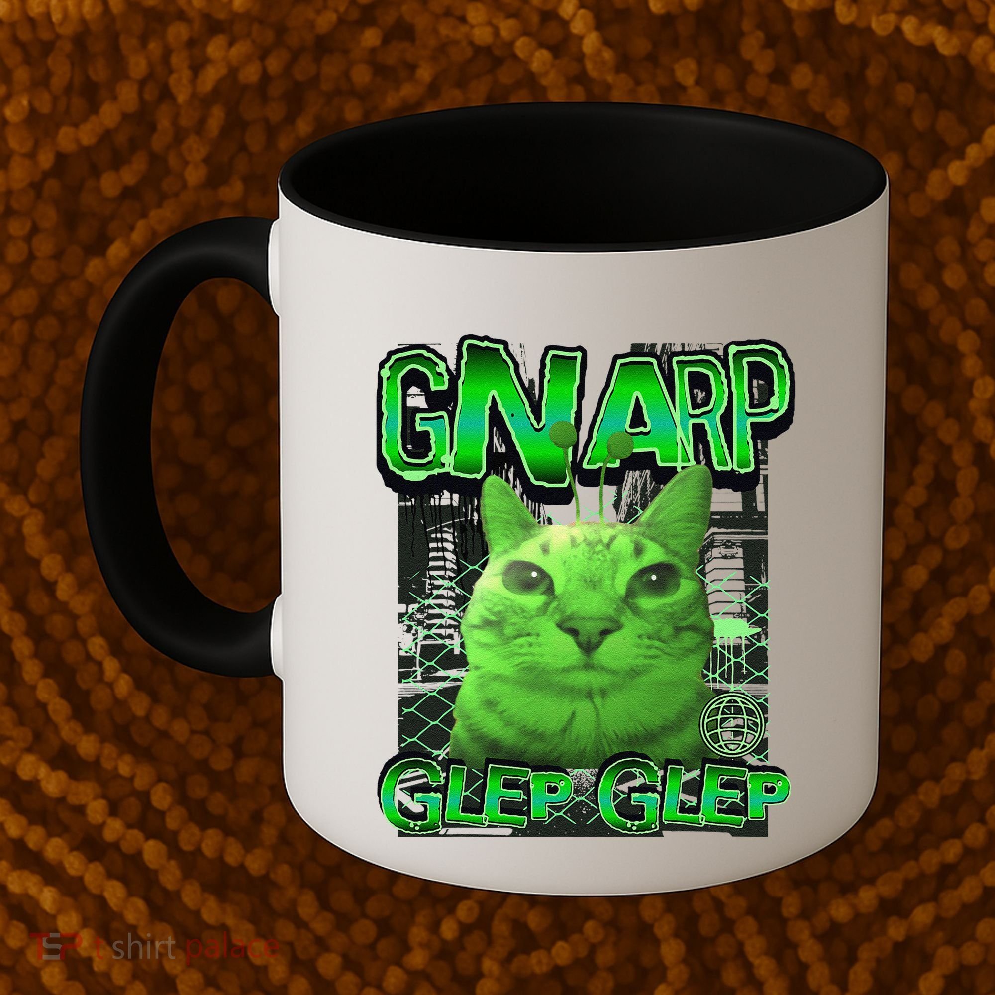 Gnarp Cat Silly Alien Cat Meme Brainrot Gen Z Meme Coffee Mug