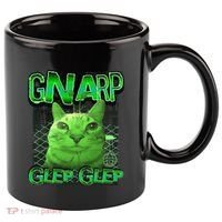 Gnarp Cat Silly Alien Cat Meme Brainrot Gen Z Meme 11oz C Handle Ceramic Mug thumb 0