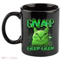 Gnarp Cat Silly Alien Cat Meme Brainrot Gen Z Meme 11oz C Handle Ceramic Mug thumb 2