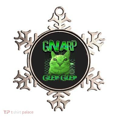 Gnarp Cat Silly Alien Cat Meme Brainrot Gen Z Meme Ornament