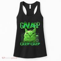 Gnarp Cat Silly Alien Cat Meme Brainrot Gen Z Meme Women's Tank Top thumb 0