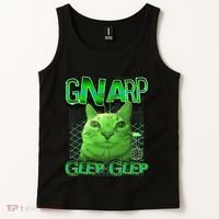 Gnarp Cat Silly Alien Cat Meme Brainrot Gen Z Meme Tank Top thumb 2
