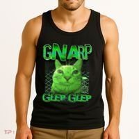 Gnarp Cat Silly Alien Cat Meme Brainrot Gen Z Meme Tank Top thumb 3