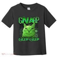 Gnarp Cat Silly Alien Cat Meme Brainrot Gen Z Meme Toddler T-Shirt thumb 0