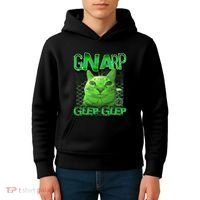 Gnarp Cat Silly Alien Cat Meme Brainrot Gen Z Meme Kids Hoodie thumb 4