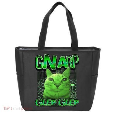 Gnarp Cat Silly Alien Cat Meme Brainrot Gen Z Meme Tote Bag