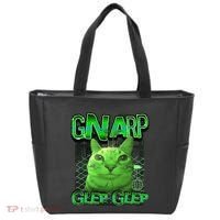 Gnarp Cat Silly Alien Cat Meme Brainrot Gen Z Meme Tote Bag thumb 0