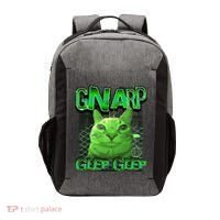 Gnarp Cat Silly Alien Cat Meme Brainrot Gen Z Meme Vector Backpack thumb 0