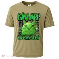 Gnarp Cat Silly Alien Cat Meme Brainrot Gen Z Meme Cooling Performance Crew T-Shirt thumb 0