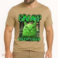 Gnarp Cat Silly Alien Cat Meme Brainrot Gen Z Meme Cooling Performance Crew T-Shirt thumb 2