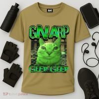 Gnarp Cat Silly Alien Cat Meme Brainrot Gen Z Meme Cooling Performance Crew T-Shirt thumb 3