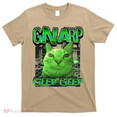 Gnarp Cat Silly Alien Cat Meme Brainrot Gen Z Meme T-Shirt