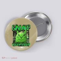 Gnarp Cat Silly Alien Cat Meme Brainrot Gen Z Meme Button thumb 0