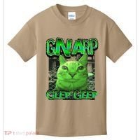 Gnarp Cat Silly Alien Cat Meme Brainrot Gen Z Meme Kids T-Shirt thumb 0