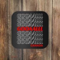 GOOOOALLL Canada Soccer Fan Apparel for Game Day Coaster thumb 0