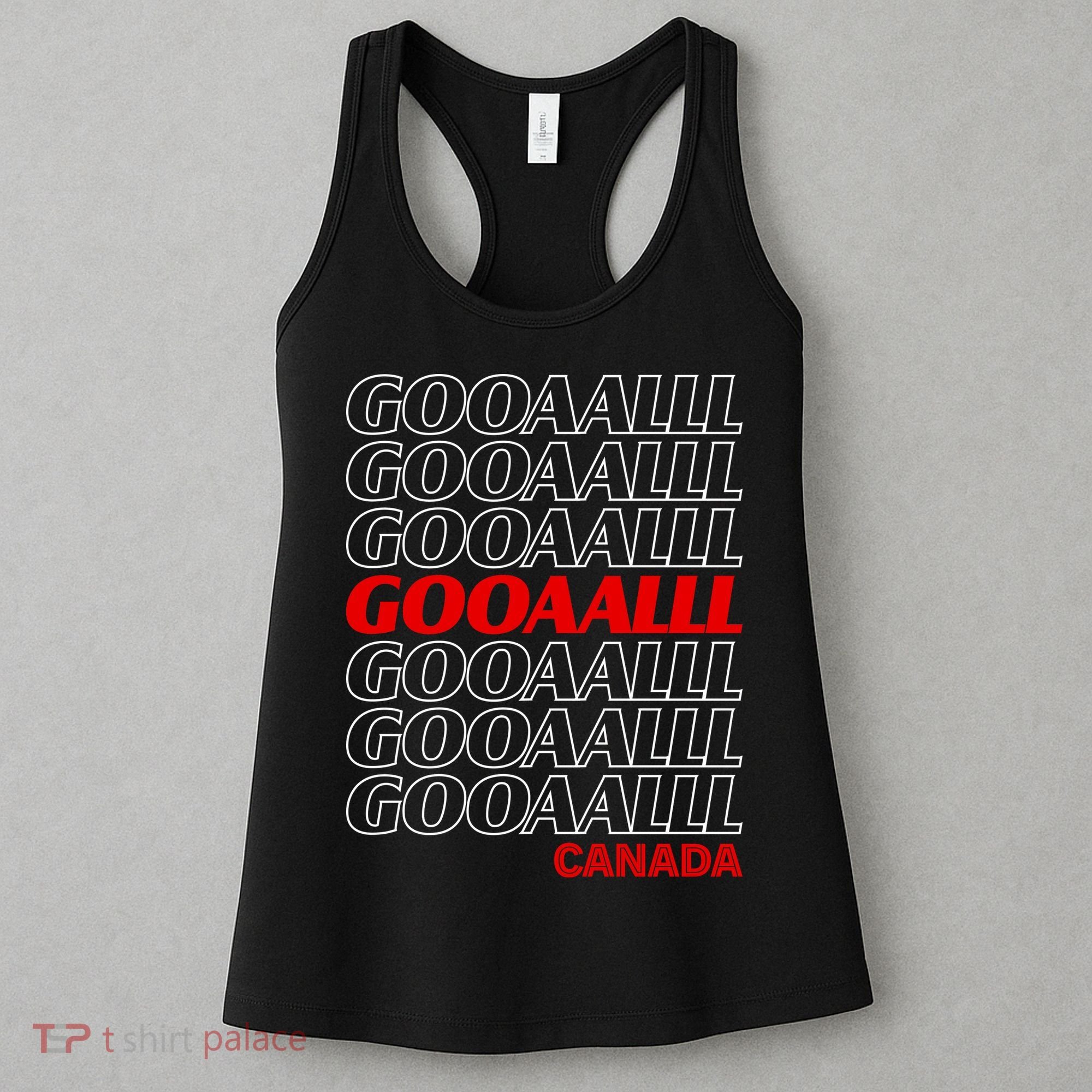 GOOOOALLL Canada Soccer Fan Apparel for Game Day Women's Tank Top