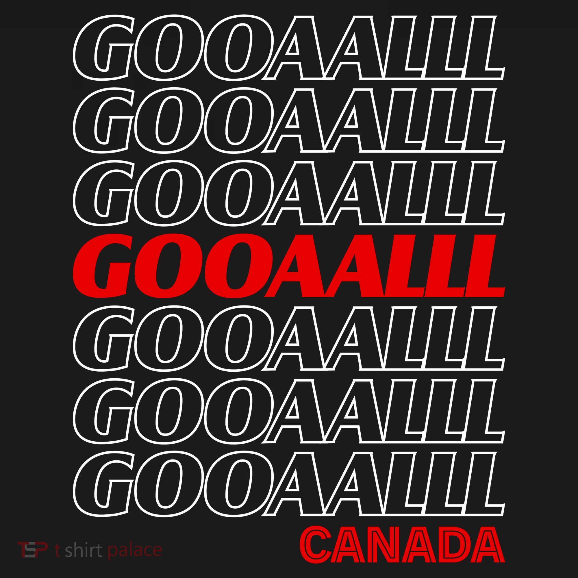 GOOOOALLL Canada Soccer Fan Apparel for Game Day Women's Tank Top