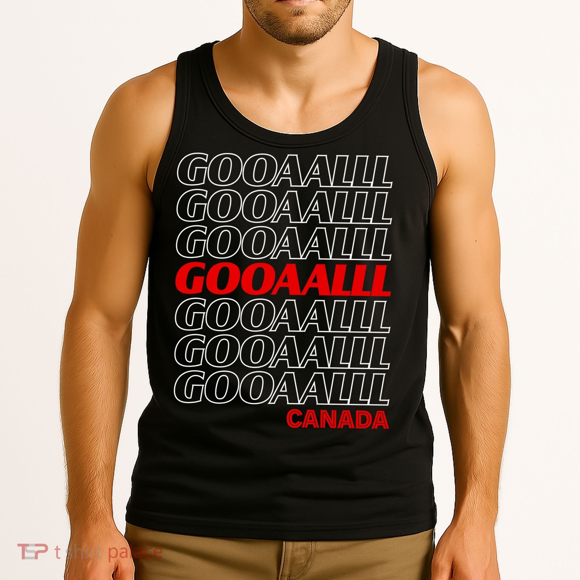 GOOOOALLL Canada Soccer Fan Apparel for Game Day Tank Top