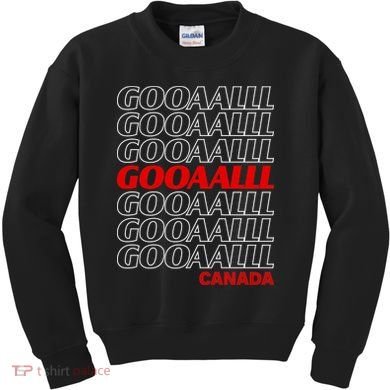 GOOOOALLL Canada Soccer Fan Apparel for Game Day Kids Sweatshirt