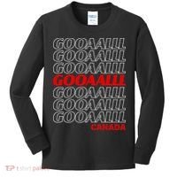 GOOOOALLL Canada Soccer Fan Apparel for Game Day Kids Long Sleeve Shirt thumb 0
