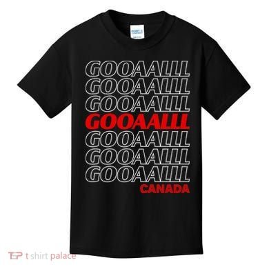 GOOOOALLL Canada Soccer Fan Apparel for Game Day Kids T-Shirt