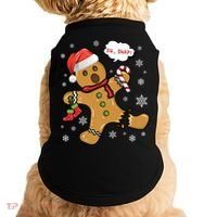 Gingerbread Cookie Santa Hat Oh Snap Funny Christmas Gift Doggie Tank thumb 0