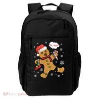 Gingerbread Cookie Santa Hat Oh Snap Funny Christmas Gift Backpack thumb 0