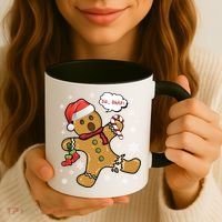 Gingerbread Cookie Santa Hat Oh Snap Funny Christmas Gift Coffee Mug thumb 3