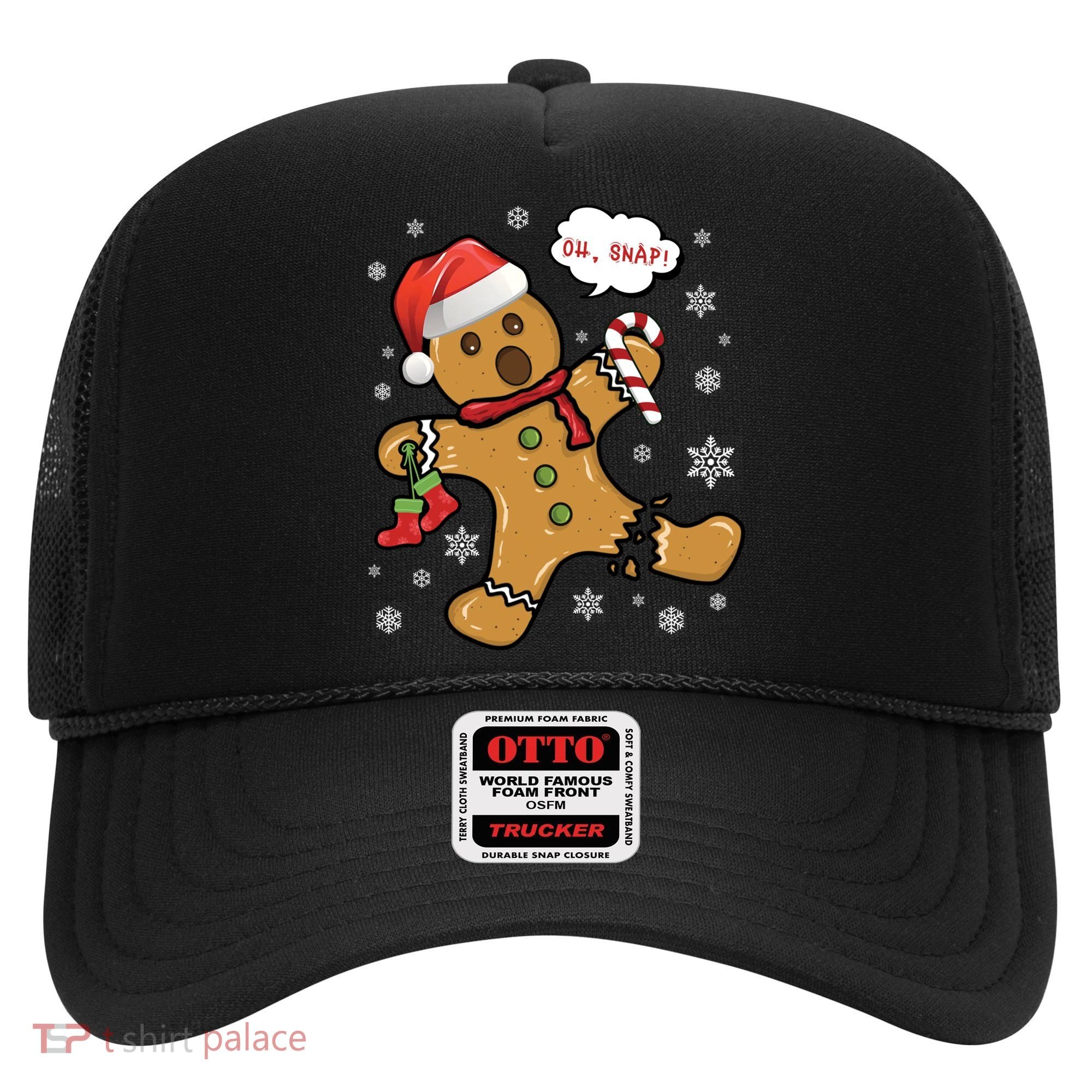 Gingerbread Cookie Santa Hat Oh Snap Funny Christmas Gift Hat
