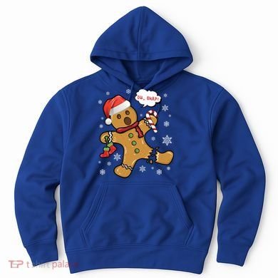 Gingerbread Cookie Santa Hat Oh Snap Funny Christmas Gift Hoodie