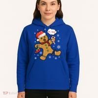 Gingerbread Cookie Santa Hat Oh Snap Funny Christmas Gift Hoodie thumb 5