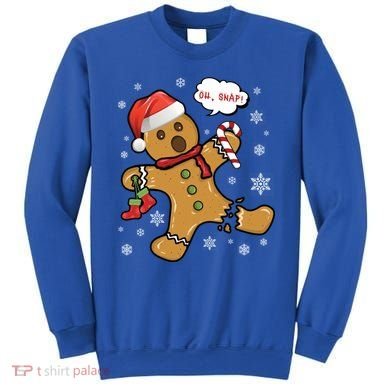 Gingerbread Cookie Santa Hat Oh Snap Funny Christmas Gift Sweatshirt