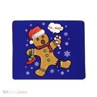 Gingerbread Cookie Santa Hat Oh Snap Funny Christmas Gift Mousepad thumb 0