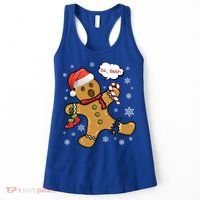 Gingerbread Cookie Santa Hat Oh Snap Funny Christmas Gift Women's Tank Top thumb 0