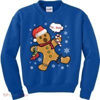 Gingerbread Cookie Santa Hat Oh Snap Funny Christmas Gift Kids Sweatshirt thumb 0