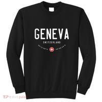 Geneva Coordinates Switzerland Flag Sweatshirt thumb 0