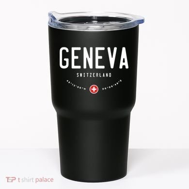 Geneva Coordinates Switzerland Flag Tumbler