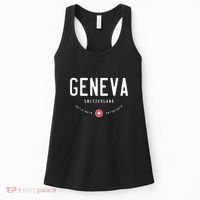 Geneva Coordinates Switzerland Flag Women's Tank Top thumb 0