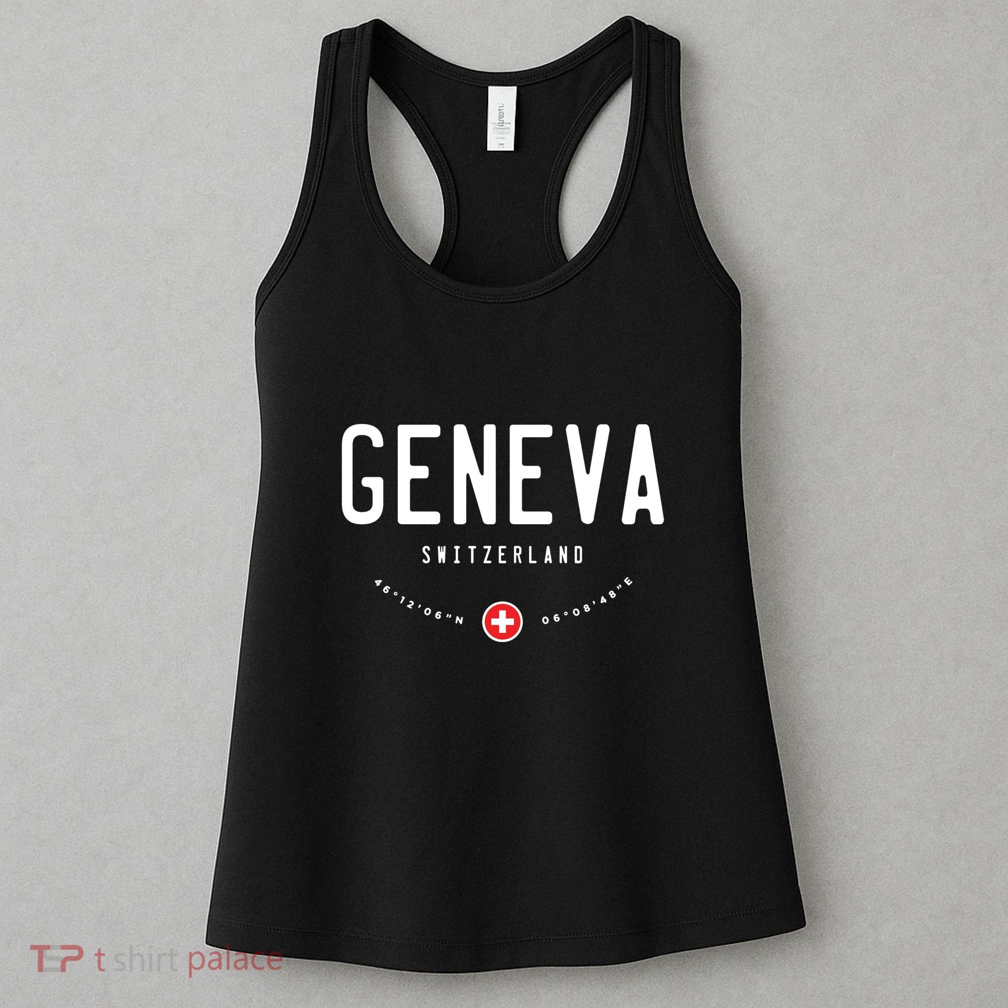 Geneva Coordinates Switzerland Flag Women's Tank Top