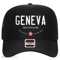 Geneva Coordinates Switzerland Flag Hat thumb 0