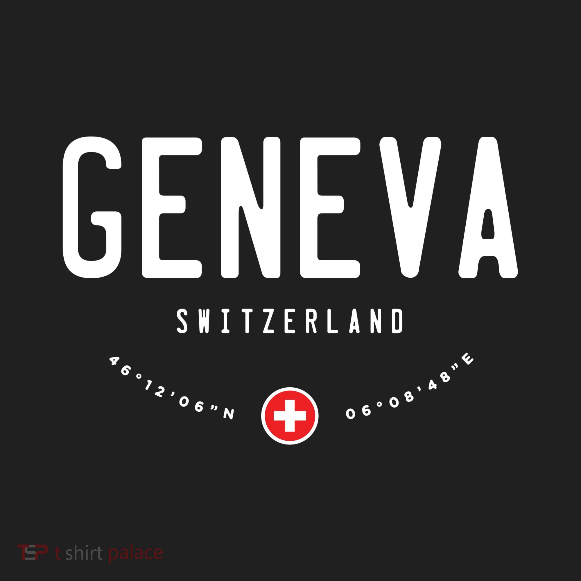 Geneva Coordinates Switzerland Flag Hat
