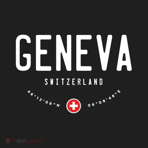 Geneva Coordinates Switzerland Flag Hat