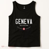 Geneva Coordinates Switzerland Flag Tank Top thumb 2