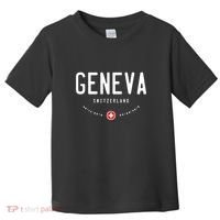 Geneva Coordinates Switzerland Flag Toddler T-Shirt thumb 0