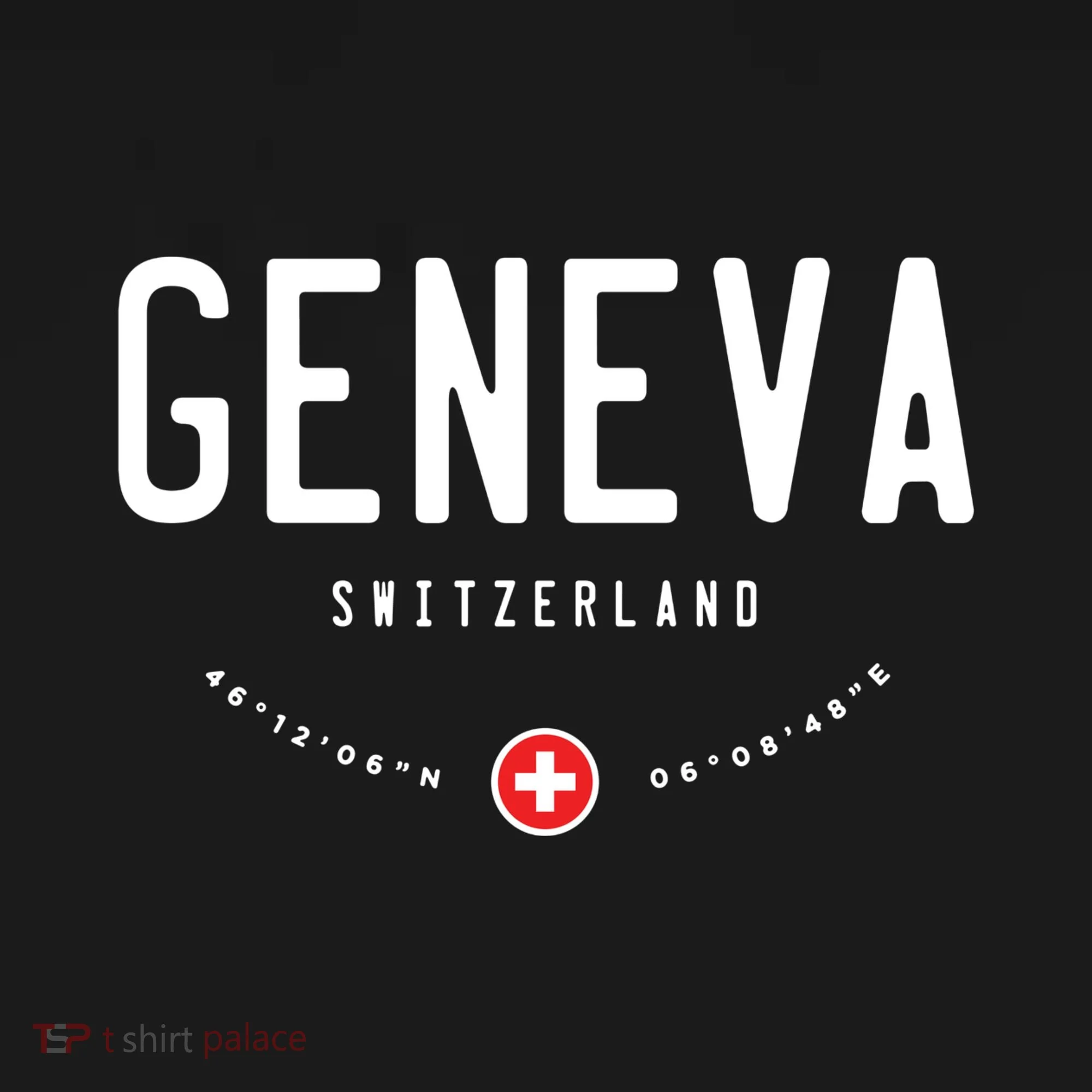 Geneva Coordinates Switzerland Flag Kids Sweatshirt