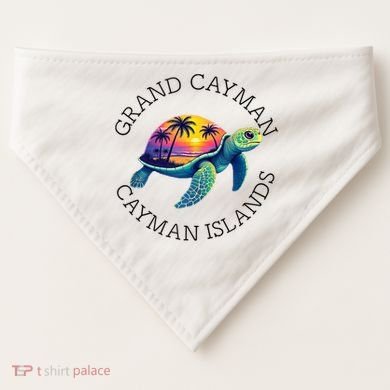 Grand Cayman Souvenirs Cayman Islands Reminder USA-Made Doggie Bandana