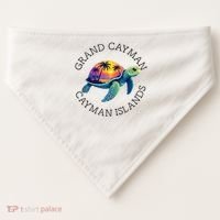 Grand Cayman Souvenirs Cayman Islands Reminder USA-Made Doggie Bandana thumb 0