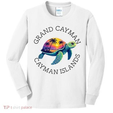 Grand Cayman Souvenirs Cayman Islands Reminder Kids Long Sleeve Shirt
